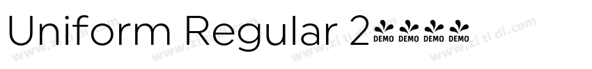 Uniform Regular 2字体转换